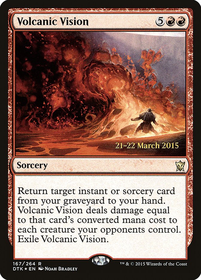 Volcanic Vision [Dragons of Tarkir Prerelease Promos] | Gear Gaming Bentonville