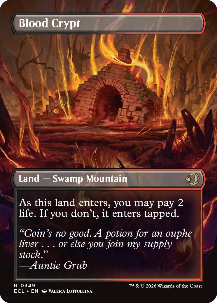 Blood Crypt (Borderless) [Lorwyn Eclipsed] | Gear Gaming Bentonville