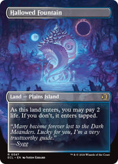 Hallowed Fountain (Borderless) [Lorwyn Eclipsed] | Gear Gaming Bentonville