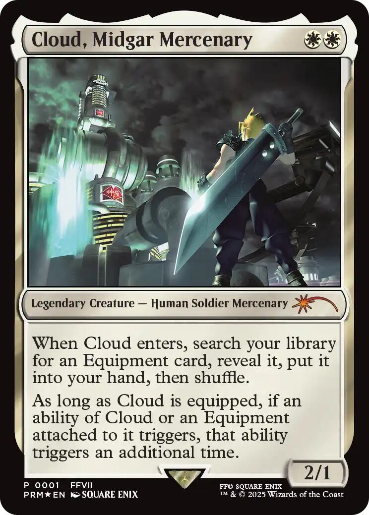 Cloud, Midgar Mercenary (Borderless) [Pro Tour Promos] | Gear Gaming Bentonville