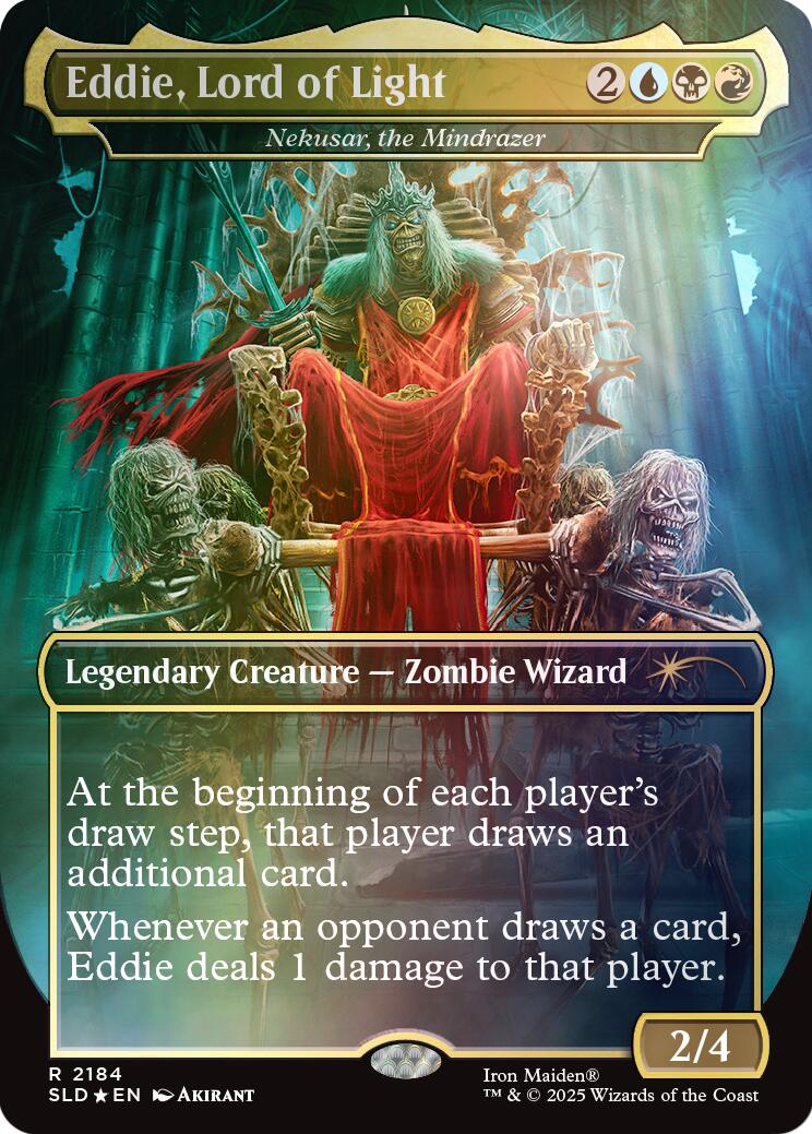 Eddie, Lord of Light - Nekusar, the Mindrazer (Rainbow Foil) [Secret Lair Drop Series] | Gear Gaming Bentonville