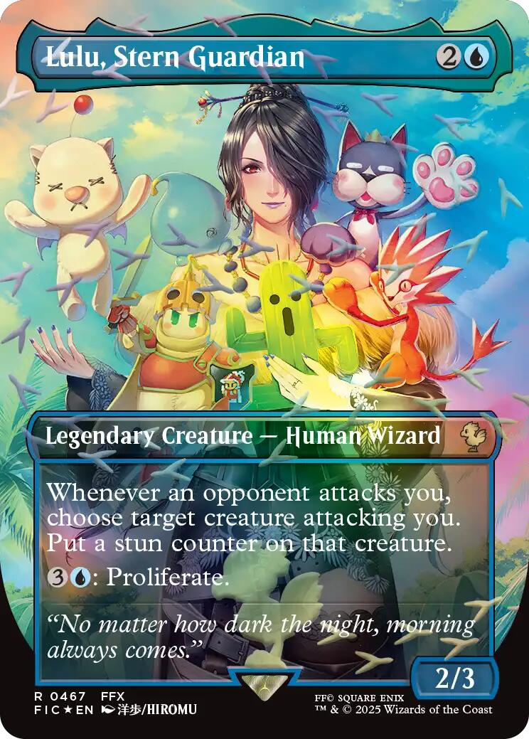 Lulu, Stern Guardian (Borderless) (Chocobo Track Foil) [FINAL FANTASY Commander] | Gear Gaming Bentonville