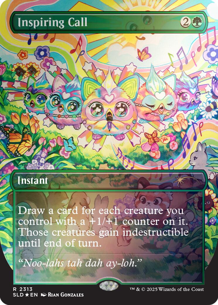 Inspiring Call (Rainbow Foil) [Secret Lair Drop Series] | Gear Gaming Bentonville