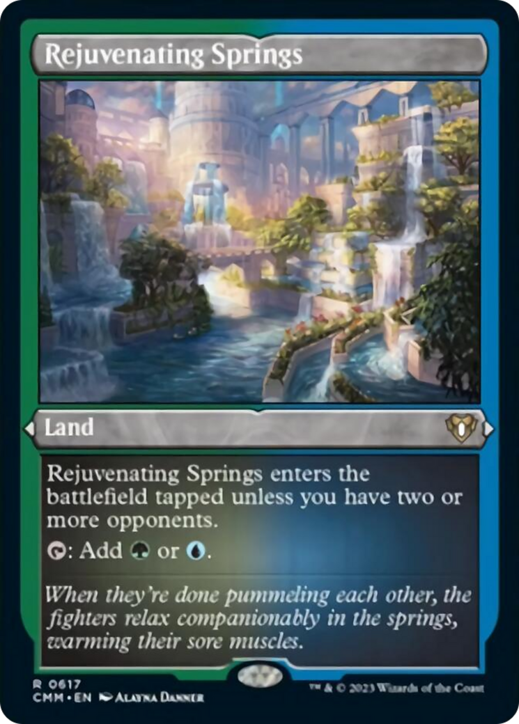 Rejuvenating Springs (Foil Etched) [Commander Masters] | Gear Gaming Bentonville