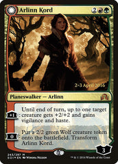 Arlinn Kord // Arlinn, Embraced by the Moon [Shadows over Innistrad Prerelease Promos] | Gear Gaming Bentonville