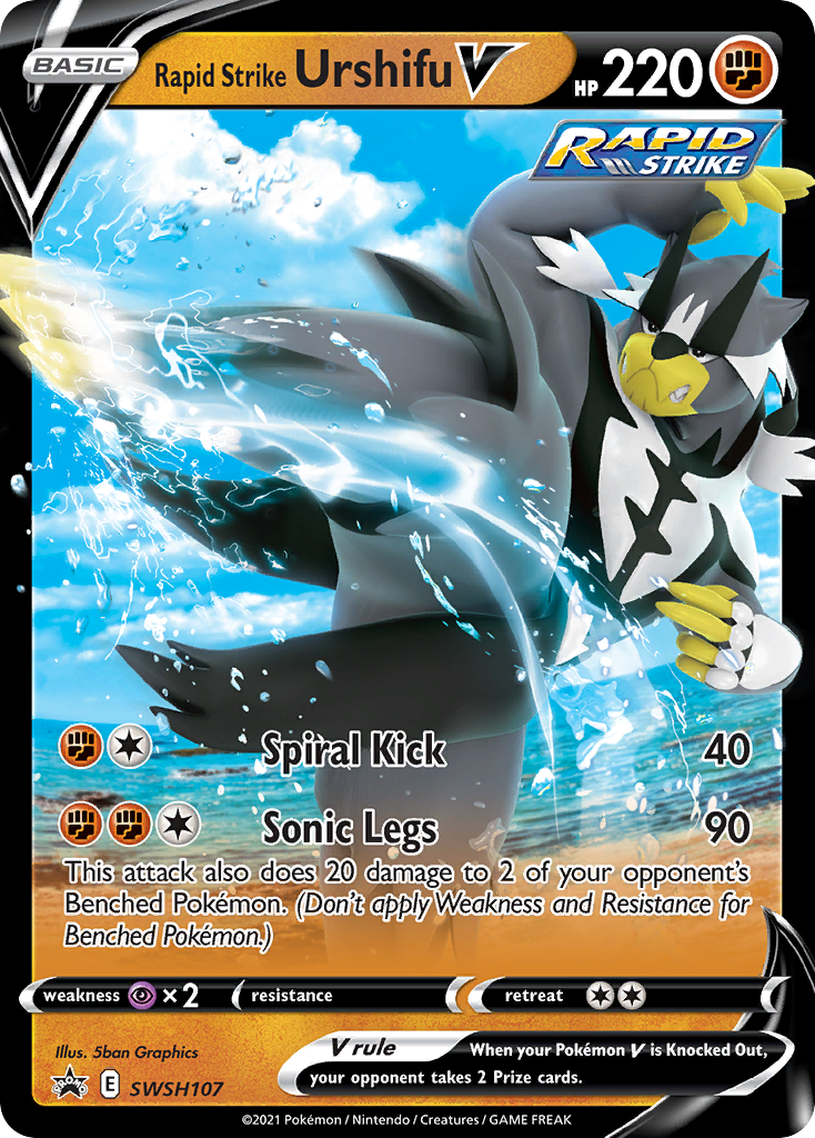 Rapid Strike Urshifu V (SWSH107) [Sword & Shield: Black Star Promos] | Gear Gaming Bentonville