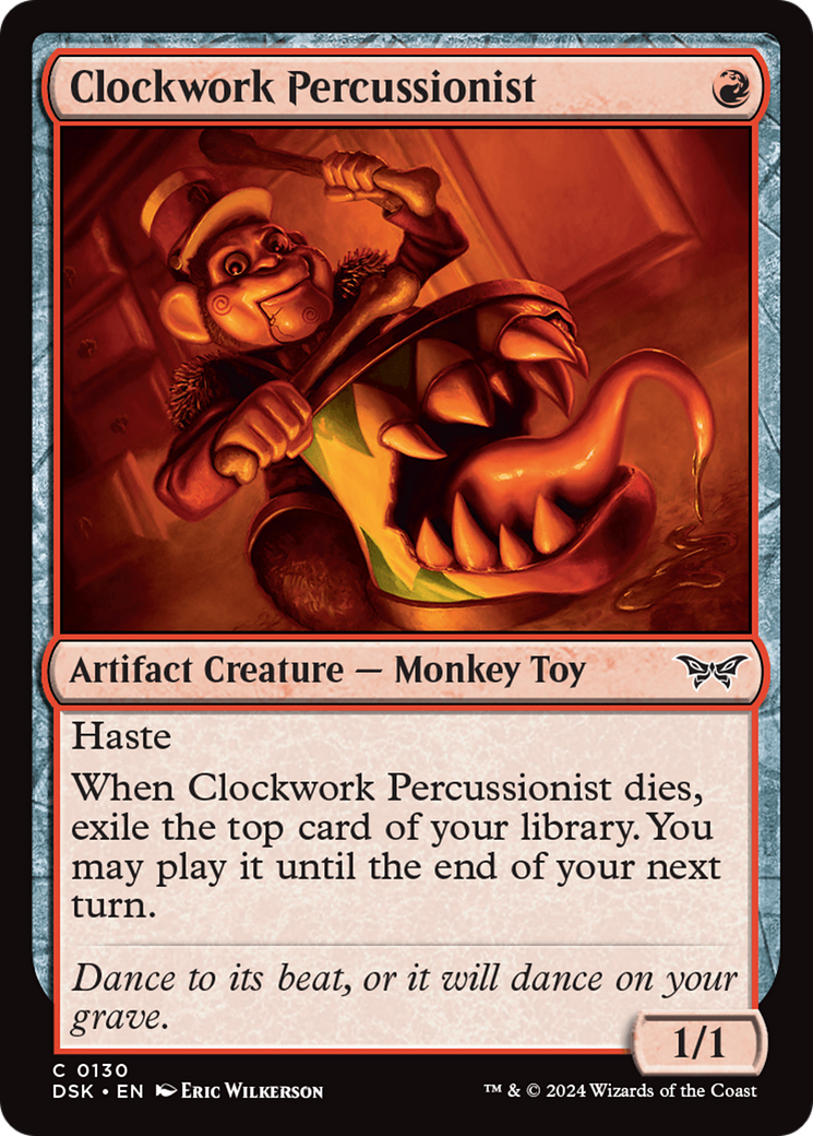 Clockwork Percussionist (0130) [Duskmourn: House of Horror] | Gear Gaming Bentonville