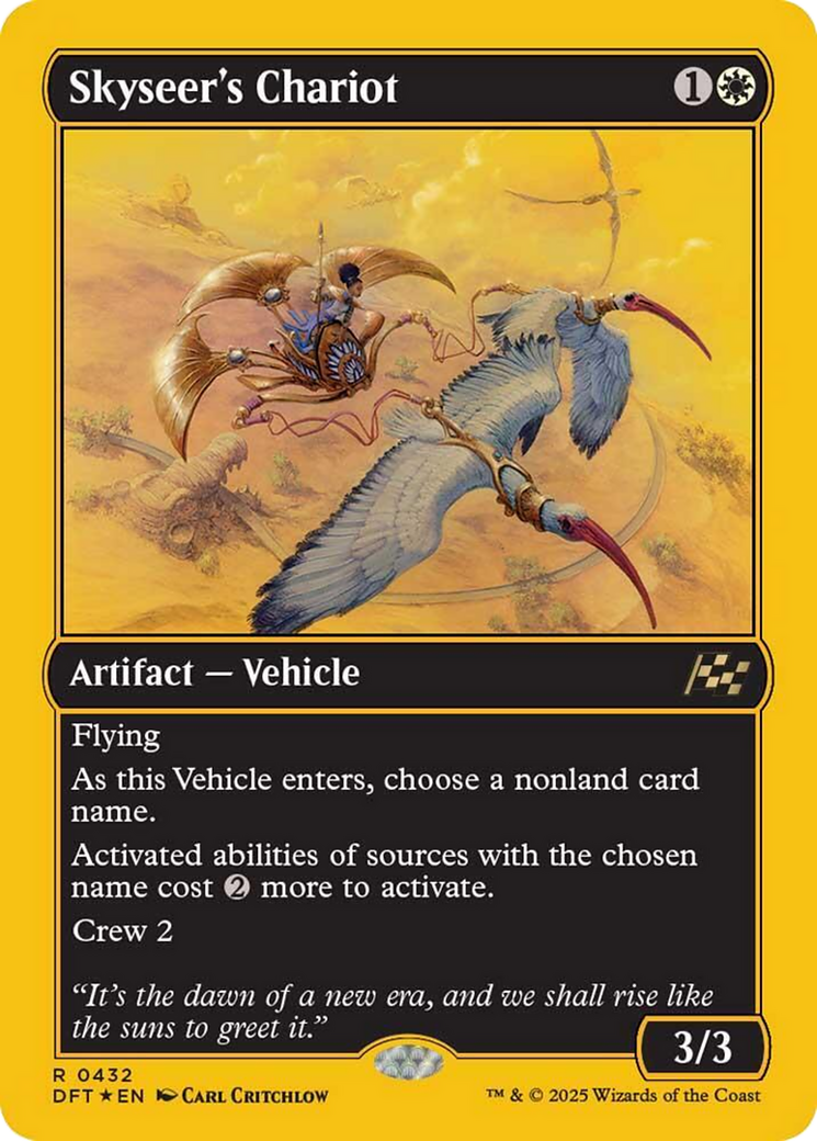 Skyseer's Chariot (First-Place Foil) [Aetherdrift] | Gear Gaming Bentonville