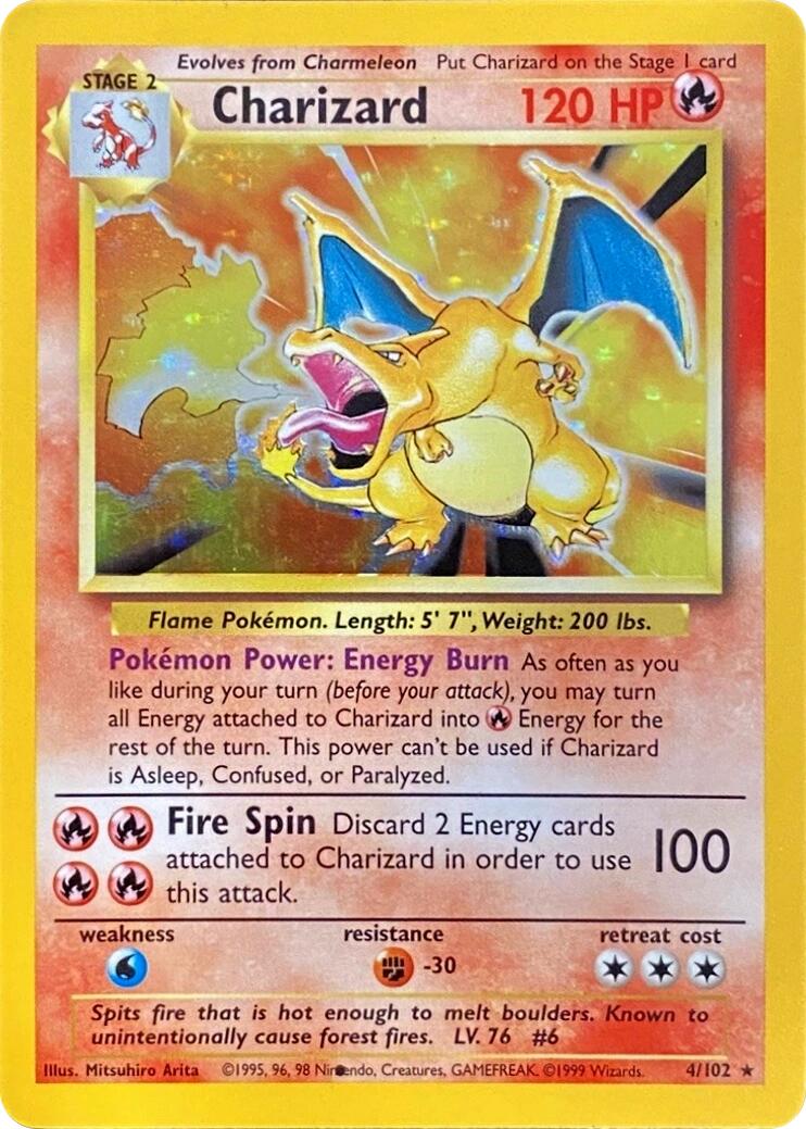 Charizard (004/102) (Black Dot Error) [Base Set 2] | Gear Gaming Bentonville