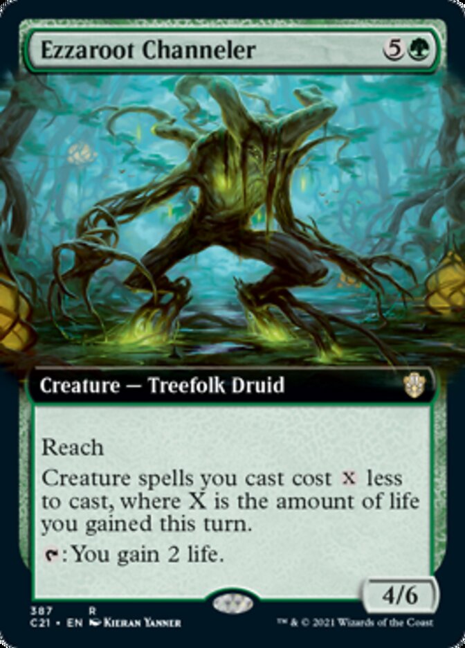 Ezzaroot Channeler (Extended Art) [Commander 2021] | Gear Gaming Bentonville