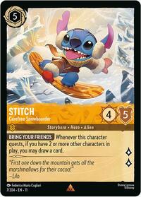 Stitch - Carefree Snowboarder (7/204) [Winterspell] | Gear Gaming Bentonville