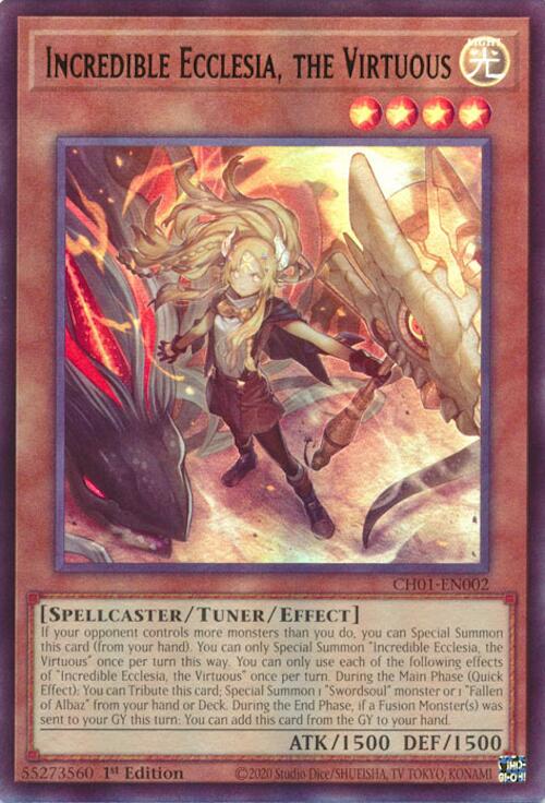 Incredible Ecclesia, the Virtuous [CH01-EN002] Ultra Rare | Gear Gaming Bentonville