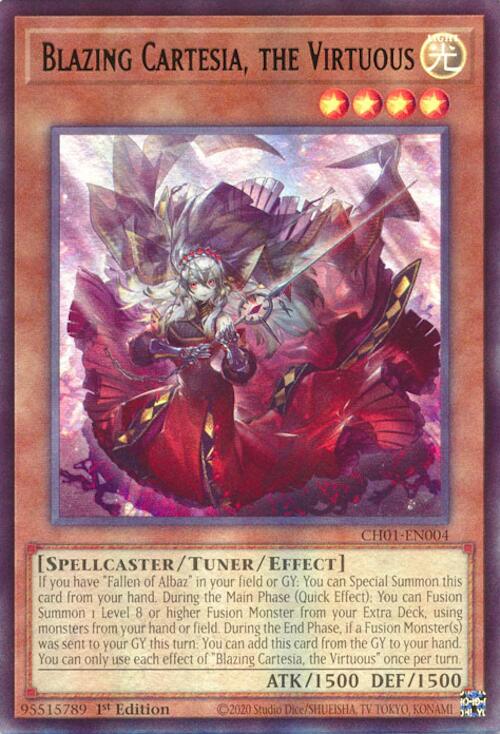 Blazing Cartesia, the Virtuous [CH01-EN004] Ultra Rare | Gear Gaming Bentonville