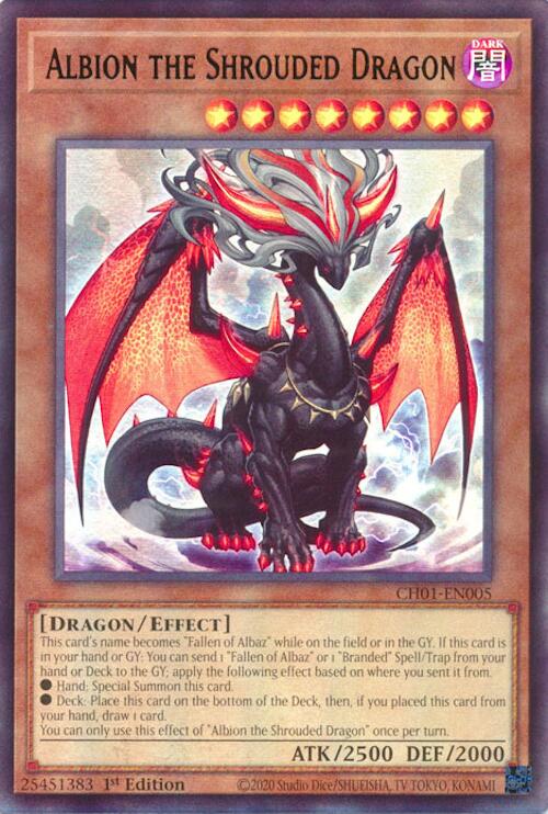 Albion the Shrouded Dragon [CH01-EN005] Ultra Rare | Gear Gaming Bentonville