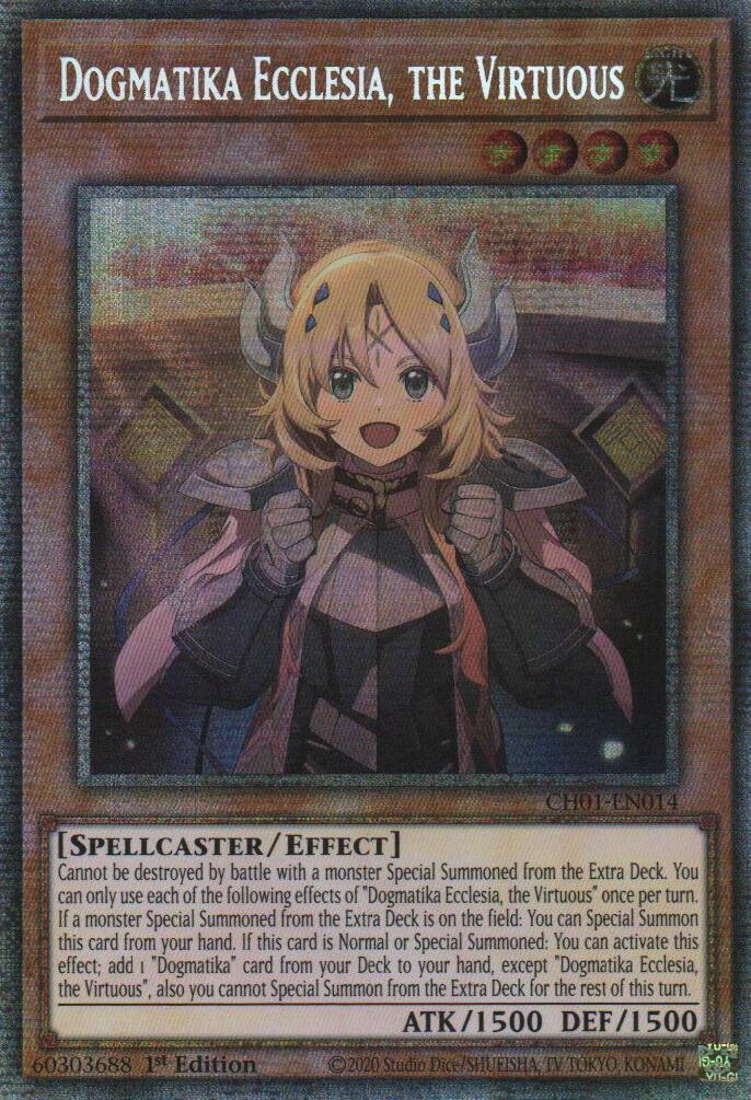 Dogmatika Ecclesia, the Virtuous (Starlight Rare) [CH01-EN014] Starlight Rare | Gear Gaming Bentonville