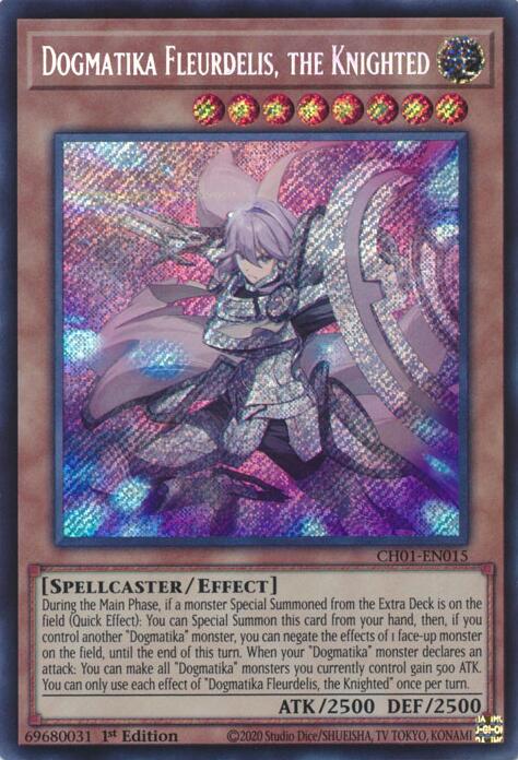 Dogmatika Fleurdelis, the Knighted (Secret Rare) [CH01-EN015] Secret Rare | Gear Gaming Bentonville