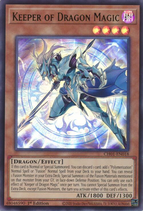 Keeper of Dragon Magic [CH01-EN018] Ultra Rare | Gear Gaming Bentonville