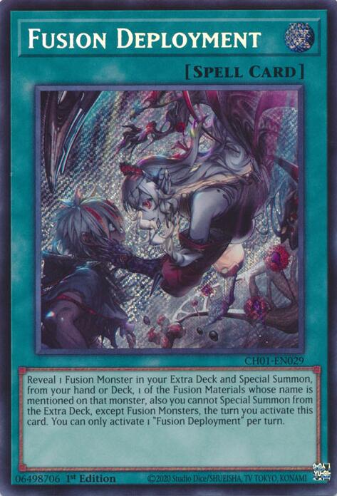 Fusion Deployment (Secret Rare) [CH01-EN029] Secret Rare | Gear Gaming Bentonville