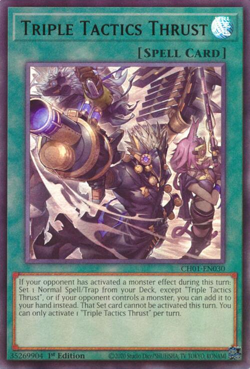 Triple Tactics Thrust [CH01-EN030] Ultra Rare | Gear Gaming Bentonville