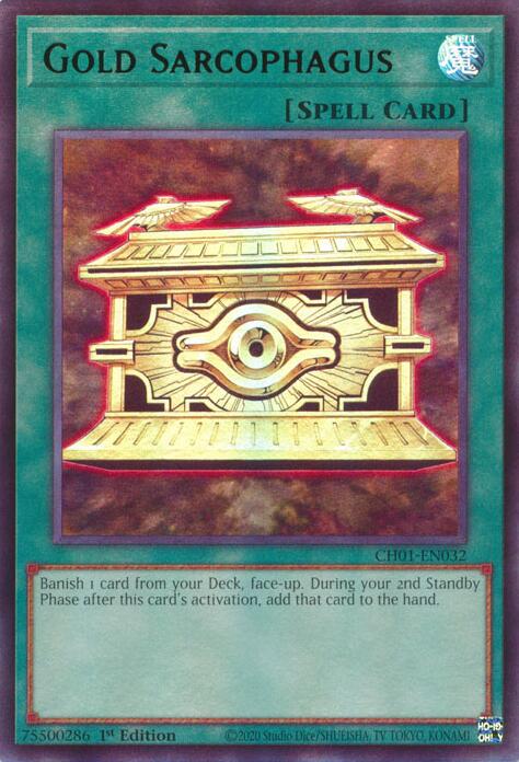 Gold Sarcophagus [CH01-EN032] Ultra Rare | Gear Gaming Bentonville