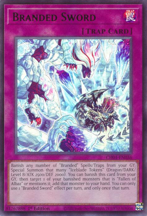 Branded Sword [CH01-EN036] Ultra Rare | Gear Gaming Bentonville