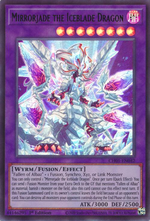 Mirrorjade the Iceblade Dragon [CH01-EN042] Ultra Rare | Gear Gaming Bentonville