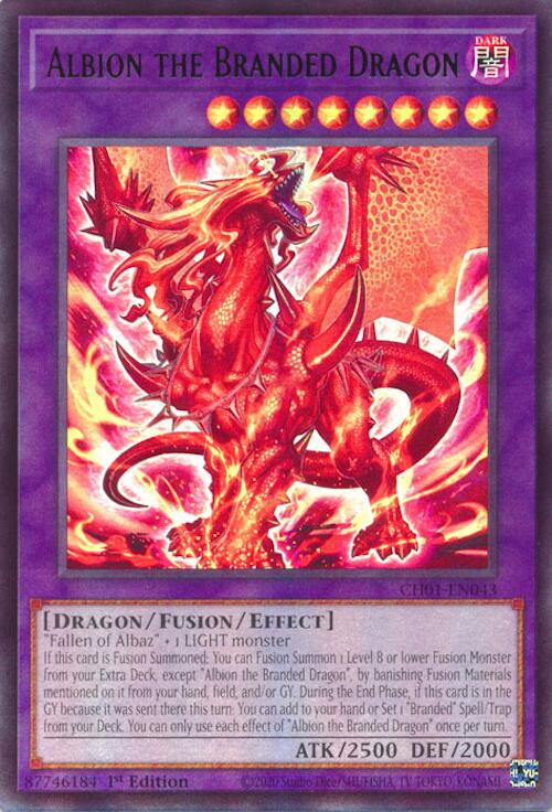 Albion the Branded Dragon [CH01-EN043] Ultra Rare | Gear Gaming Bentonville