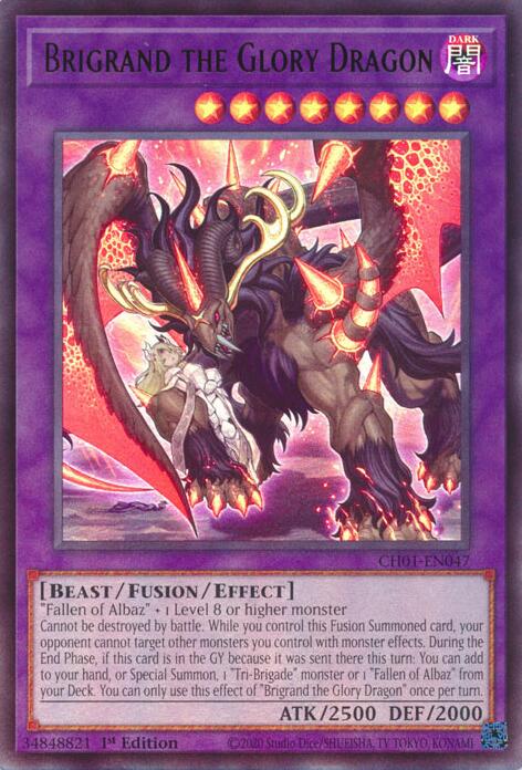 Brigrand the Glory Dragon [CH01-EN047] Ultra Rare | Gear Gaming Bentonville