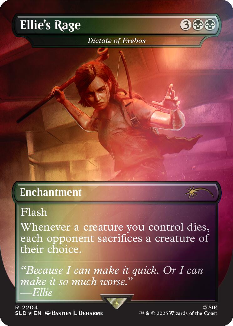 Ellie's Rage - Dictate of Erebos (Rainbow Foil) [Secret Lair Drop Series] | Gear Gaming Bentonville