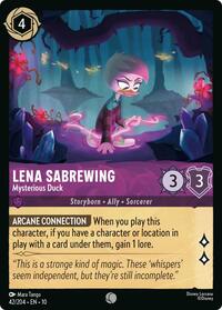 Lena Sabrewing - Mysterious Duck (42/204) [Whispers in the Well] | Gear Gaming Bentonville