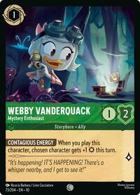 Webby Vanderquack - Mystery Enthusiast (73/204) [Whispers in the Well] | Gear Gaming Bentonville