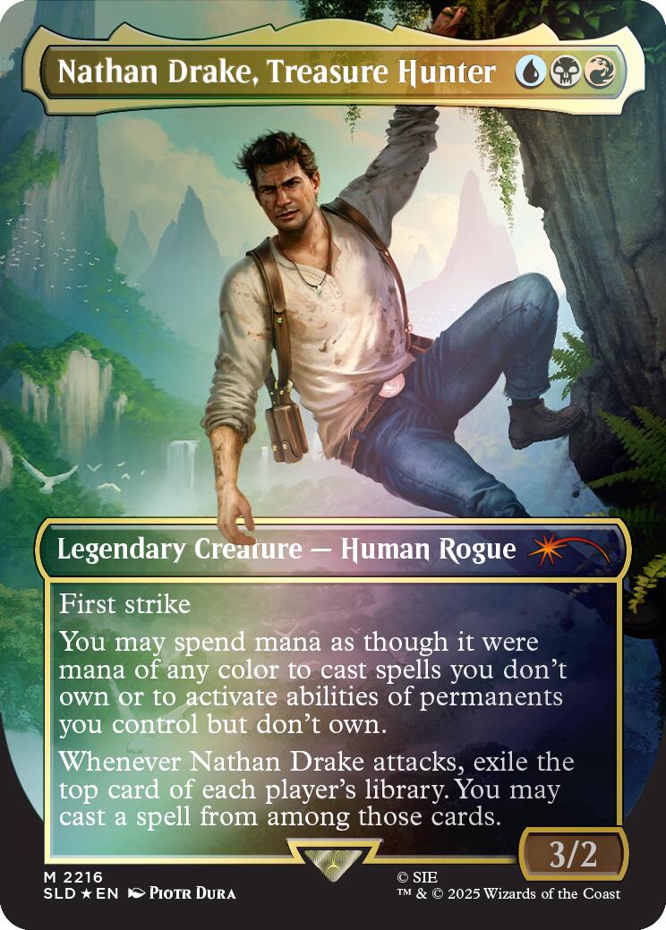 Nathan Drake, Treasure Hunter (Rainbow Foil) [Secret Lair Drop Series] | Gear Gaming Bentonville