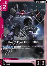 Gaia's Rick Dom (GQ) [Starter Deck 06: Clan Unity] | Gear Gaming Bentonville