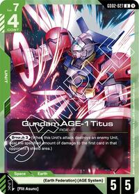 Gundam AGE-1 Titus (GD02-027) [Dual Impact] | Gear Gaming Bentonville