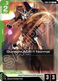 Gundam AGE-1 Normal (Store Tournament Participant Pack 02) (GD02-029) [Gundam Promotional Cards] | Gear Gaming Bentonville