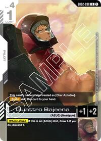 Quattro Bajeena (Store Tournament Participant Pack 02) (GD02-098) [Gundam Promotional Cards] | Gear Gaming Bentonville