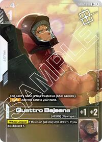 Quattro Bajeena (Store Tournament Winner Pack 02) (GD02-098) [Gundam Promotional Cards] | Gear Gaming Bentonville