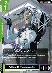 White Wolf (Store Tournament Participant Pack 02) (GD02-106) [Gundam Promotional Cards] | Gear Gaming Bentonville