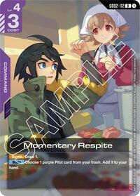 Momentary Respite (Store Tournament Participant Pack 02) (GD02-112) [Gundam Promotional Cards] | Gear Gaming Bentonville