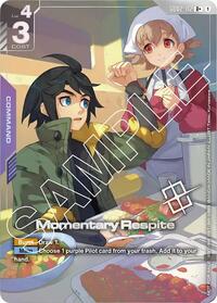 Momentary Respite (Store Tournament Winner Pack 02) (GD02-112) [Gundam Promotional Cards] | Gear Gaming Bentonville