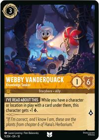 Webby Vanderquack - Knowledge Seeker (9/204) [Whispers in the Well] | Gear Gaming Bentonville