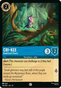 Cri-Kee - Good Luck Charm (142/204) [Whispers in the Well] | Gear Gaming Bentonville