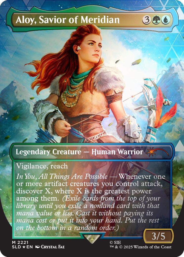 Aloy, Savior of Meridian (Rainbow Foil) [Secret Lair Drop Series] | Gear Gaming Bentonville