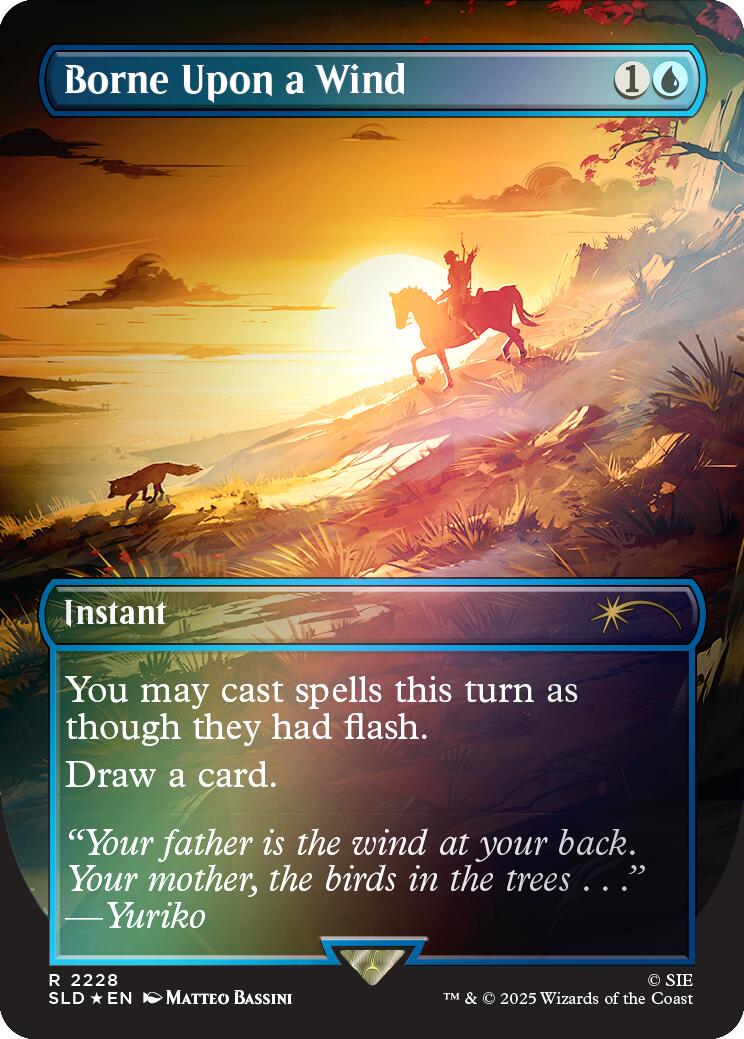 Borne Upon a Wind (Rainbow Foil) [Secret Lair Drop Series] | Gear Gaming Bentonville