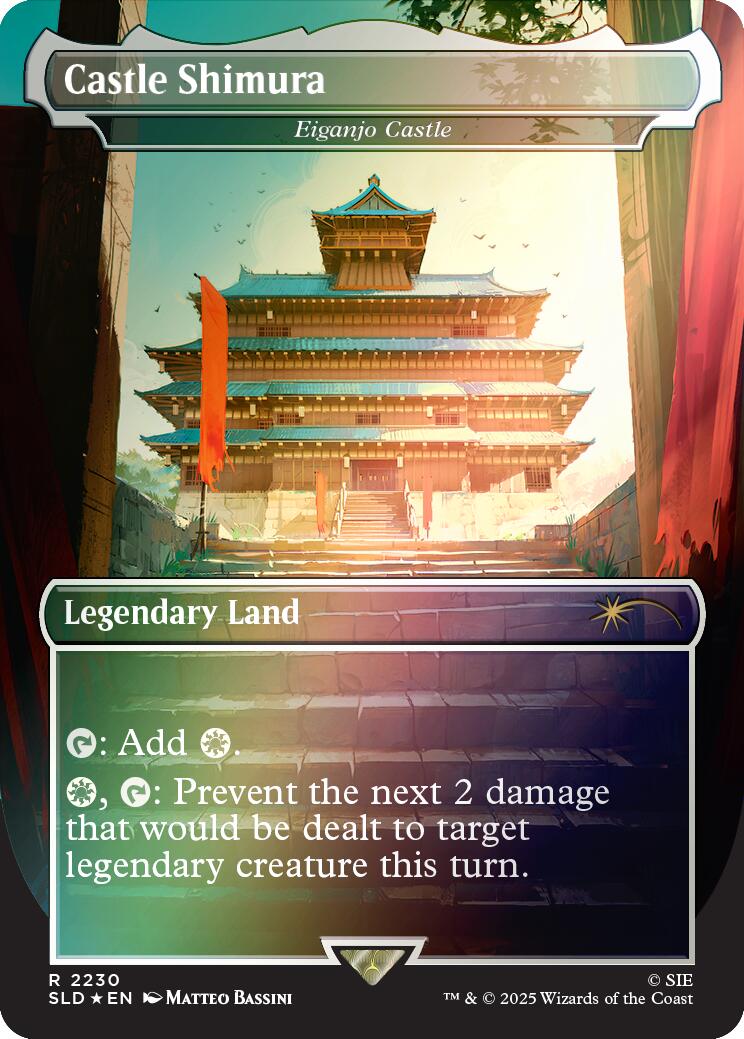 Castle Shimura - Eiganjo Castle (Rainbow Foil) [Secret Lair Drop Series] | Gear Gaming Bentonville