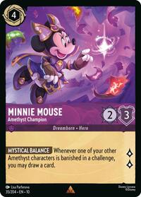 Minnie Mouse - Amethyst Champion (35/204) [Whispers in the Well] | Gear Gaming Bentonville