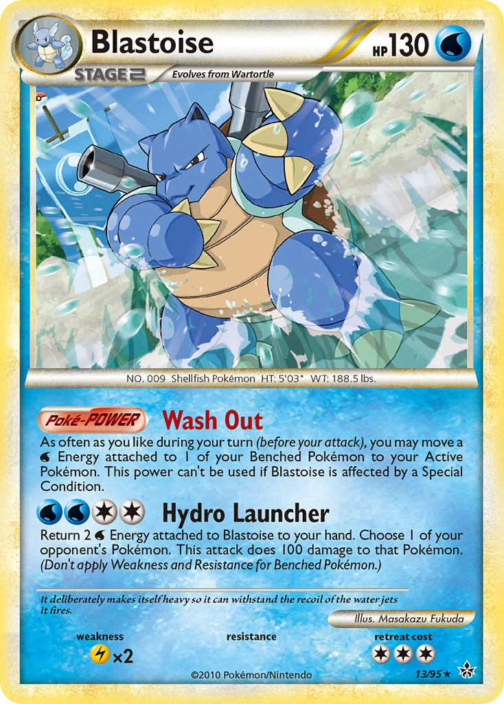 Blastoise (13/95) [HeartGold & SoulSilver: Unleashed] | Gear Gaming Bentonville