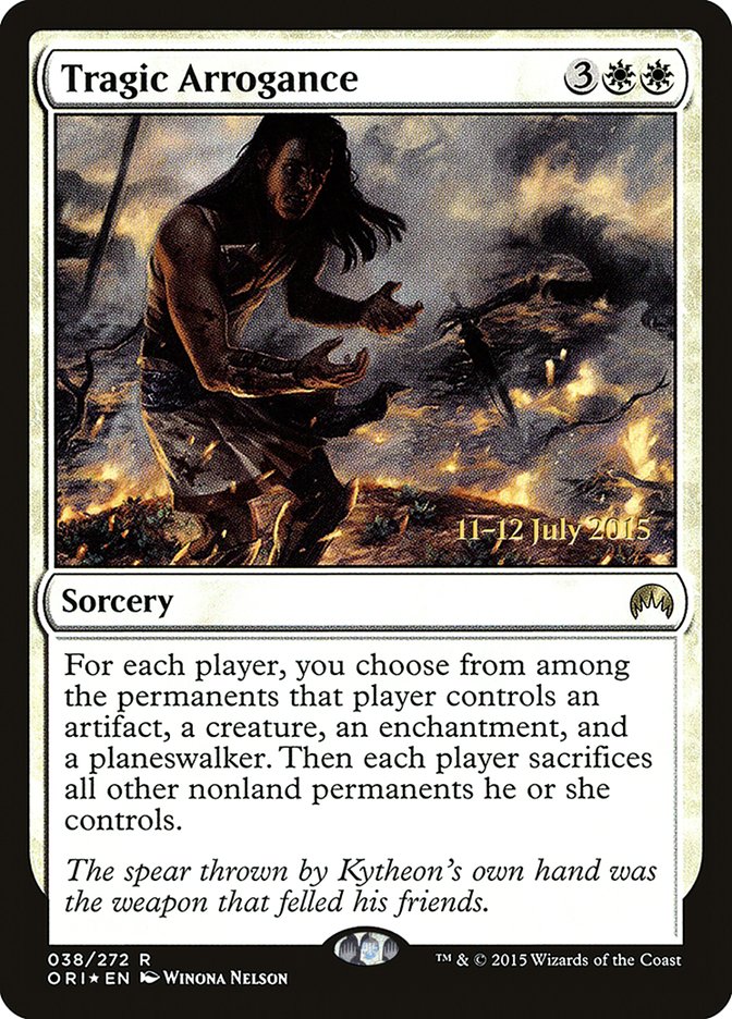 Tragic Arrogance [Magic Origins Prerelease Promos] | Gear Gaming Bentonville