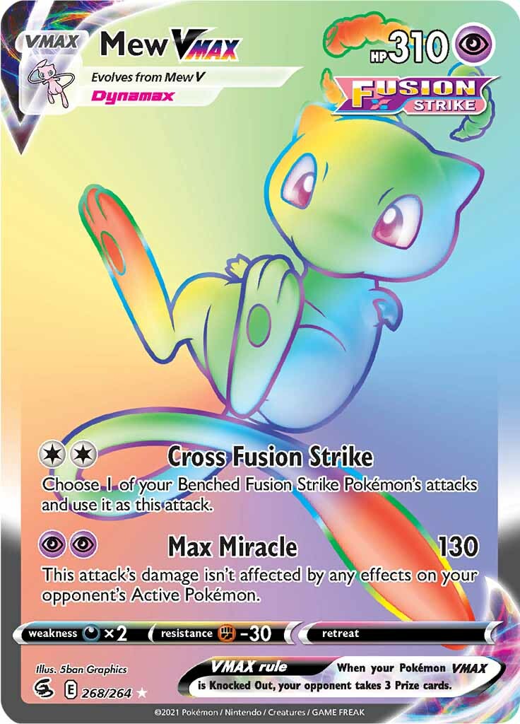 Mew VMAX (268/264) [Sword & Shield: Fusion Strike] | Gear Gaming Bentonville