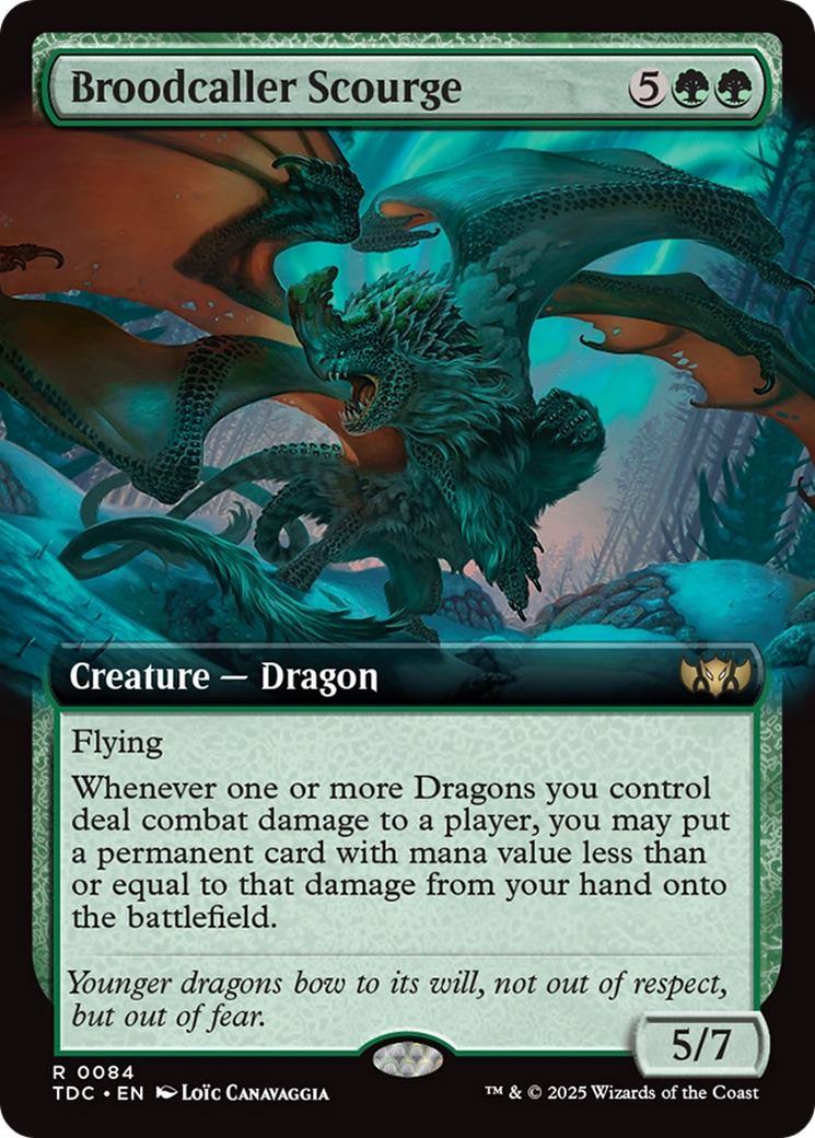 Broodcaller Scourge (Extended Art) [Tarkir: Dragonstorm Commander] | Gear Gaming Bentonville